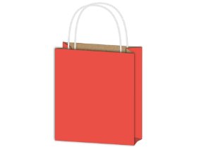 Taška MFP dárková T 5 kraft 260x320x100 červená