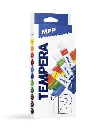 Temperové barvy set 12 ks 12ml
