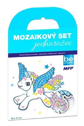 Mozaikový set - Jednorožec 17x18cm