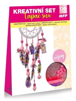 Kreativní set - lapač snů růžový