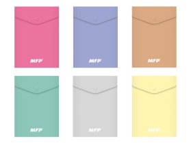 Složka M druk A6 PP vertikální pastel mix