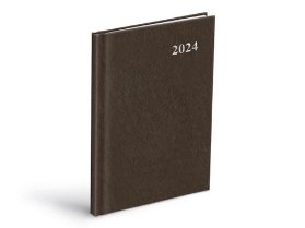 Diář 2024 T805 PVC brown týdenní