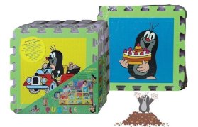 Krtek a autíčko - Pěnové puzzle 30x30 8 ks