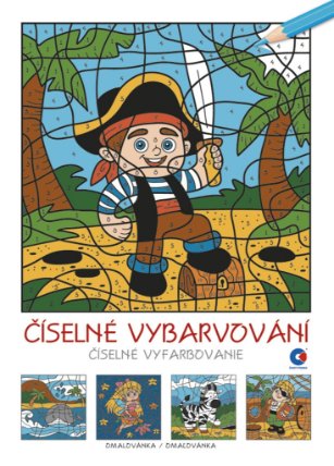 Omalovánka A4 Číselné vybarvování