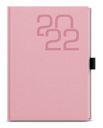 Týdenní A5 diář fabric růžový