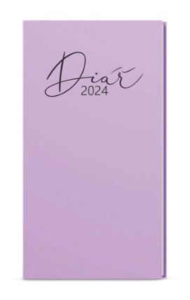 Týdenní diář 2024 Jakub Lamino Pastel kapesní fialový