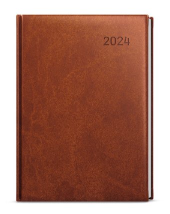 Denní diář 2024 Adam Vivella B6 hnědá