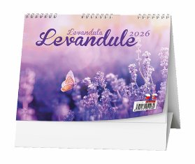 Levandule 2026 - stolní kalendář
