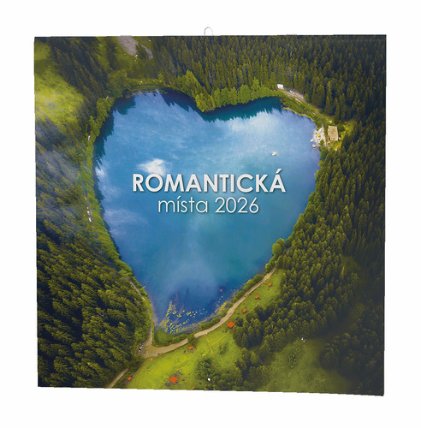 Romantická místa 2026 - nástěnný kalendář
