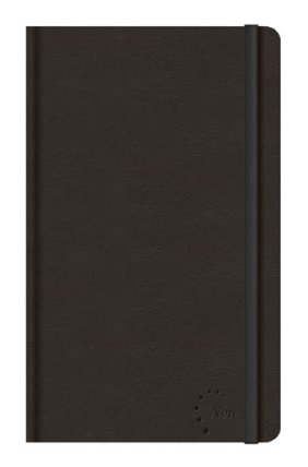 Notes Saturn černý - kapesní čtverečkovaný