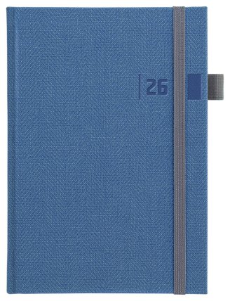 Týdenní diář 2027 TWEED MODRÝ (A5)