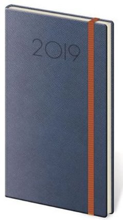 Diář 2019 - New Praga/týdenní/kapesní/modrá