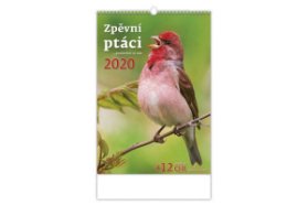 Kalendář 2020 - Zpěvní ptáci - nástěnný