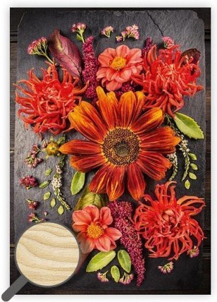 Obraz dřevěný: Flowers, 340x485