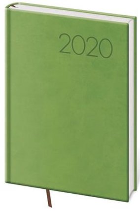 Diář 2020 - Print/denní A5/světle zelená