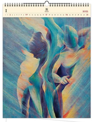 Kalendář 2021 dřevěný: Women II, 450x590