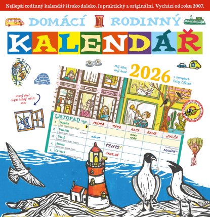 Domácí rodinný kalendář 2026