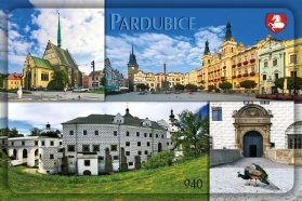 Magnetka Pardubice čtyřobrázková 940