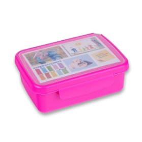 Svačinový box Zdravá sváča fialový fluo
