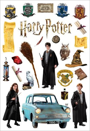 Samolepicí dekorace Harry Potter Létající auto