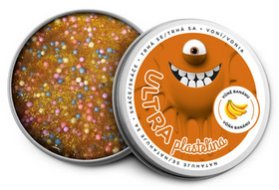 Plastelína s vůní a glitry 80g