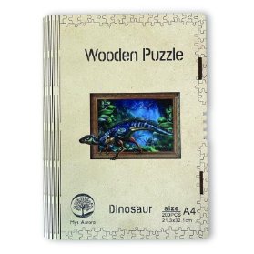 Dřěvěné puzzle - Dinosaurus A4