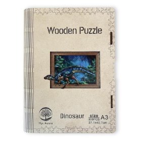Dřěvěné puzzle - Dinosaurus A3