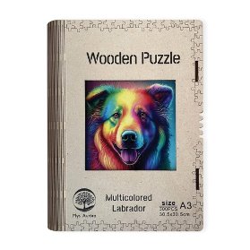 Dřěvěné puzzle - Labrador A3