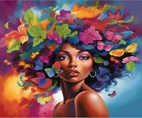 Dřěvěné puzzle - Floral Latina A2