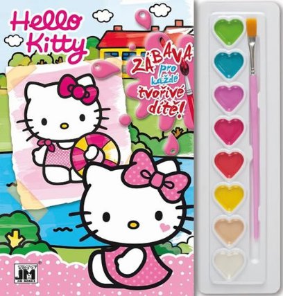Hello Kitty - Omalovánky s barvami