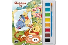 Medvídek Pú omalovánka s vodovkami