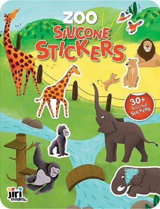 Hra se silikonovými samolepkami Zoo