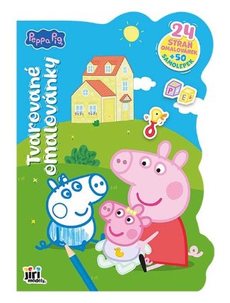Tvarované omalovánky Prasátko Peppa