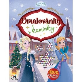 Ledové královstí Vánoce - Omalovánky s kamínky