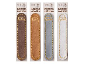 Kniha - kožená záložka do knihy Barva kůže: Hnědá semiš (D32), 