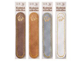 Býk - kožená záložka do knihy Barva kůže: Hnědá semiš (D32),