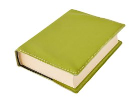 Obal na knihu KLASIK M - 22,7 x 36,3 cm, Barva kůže: Zelená (S93)
