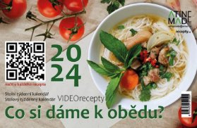 Kalendář 2024 Co si dáme k obědu, stolní, týdenní, 225 x 150 mm