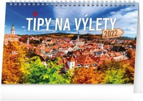 Stolní kalendář Tipy na výlety 2022, 23,1 x 14,5 cm