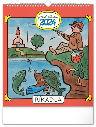 Nástěnný kalendář Josef Lada – Říkadla 2024, 30 × 34 cm