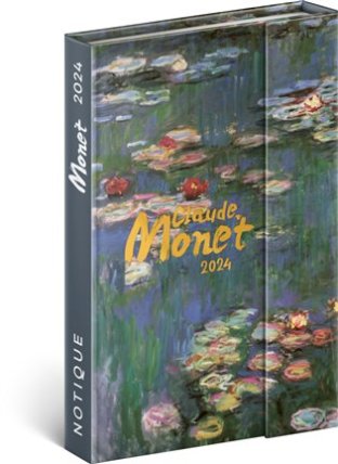 Týdenní magnetický diář Claude Monet 2024, 11 × 16 cm