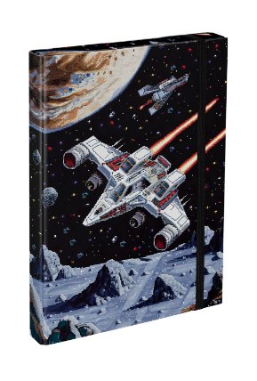 BAAGL Desky na školní sešity A4 Pixel Space