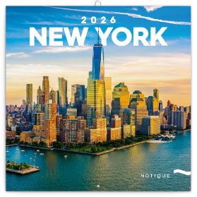 Poznámkový kalendář New York 2026, 30 x 30 cm