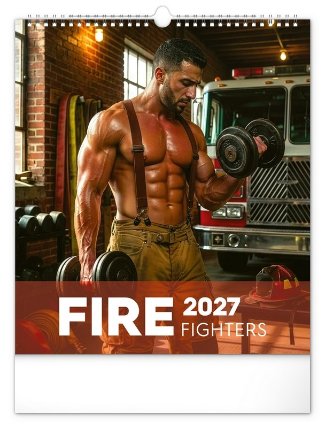 Kalendář 2027 nástěnný: Dreamy Firefighters, 30 x 34 cm
