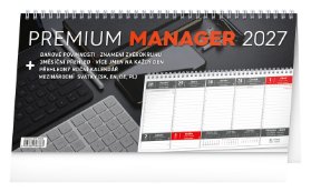 NOTIQUE Stolní kalendář Premium Manager 2027, 32 x 16 cm