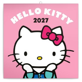 Poznámkový kalendář Hello Kitty 2027 - nástěnný kalendář