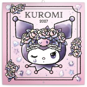 Kalendář 2027 poznámkový: Kuromi , 30 x 30 cm