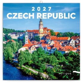 Poznámkový kalendář Česká republika  2027, 20x20cm