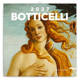 Kalendář 2027 poznámkový: Sandro Botticelli, 30 x 30 cm