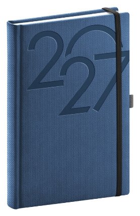 NOTIQUE Denní diář Ajax 2027, modrý, 15 x 21 cm